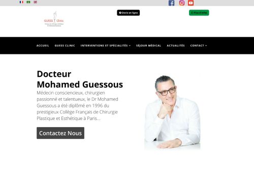 لقطة شاشة لموقع Clinique de chirurgie esthétique et bien être au Maroc
بتاريخ 02/06/2021
بواسطة دليل مواقع الدليل