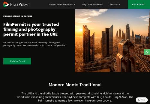 لقطة شاشة لموقع Dubai film permit
بتاريخ 19/07/2021
بواسطة دليل مواقع الدليل