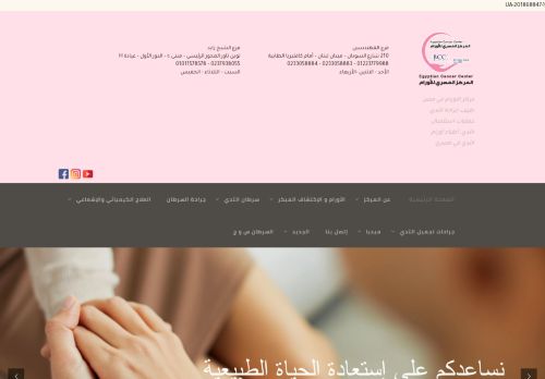 لقطة شاشة لموقع المركز المصري للأورام
بتاريخ 22/08/2021
بواسطة دليل مواقع الدليل