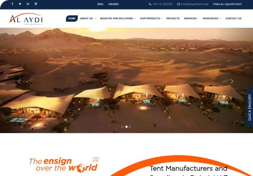 لقطة شاشة لموقع Al Aydi Tents UAE
بتاريخ 05/11/2021
بواسطة دليل مواقع الدليل