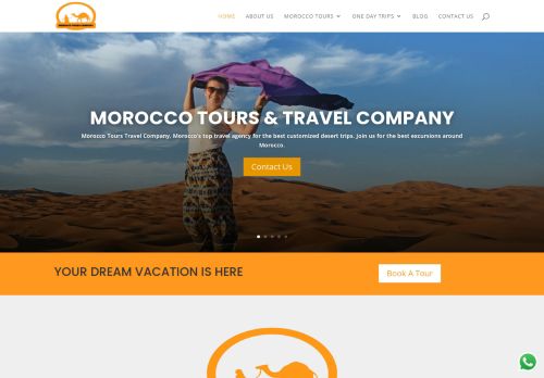 لقطة شاشة لموقع Morocco Tours Company
بتاريخ 15/11/2021
بواسطة دليل مواقع الدليل