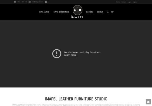 لقطة شاشة لموقع Imapel Leather Furniture Studio
بتاريخ 21/01/2022
بواسطة دليل مواقع الدليل