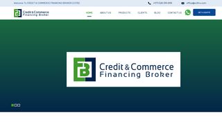 لقطة شاشة لموقع Credit & Commerce Financing Broker
بتاريخ 12/03/2020
بواسطة دليل مواقع الدليل