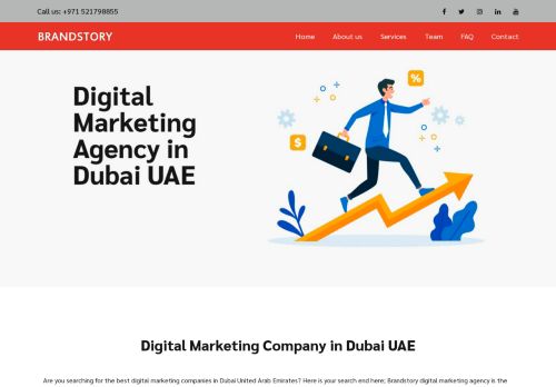لقطة شاشة لموقع Brandstory Digital Marketing Agency in Dubai
بتاريخ 08/08/2020
بواسطة دليل مواقع الدليل
