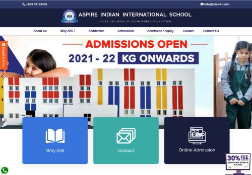 لقطة شاشة لموقع Top most Indian School in Kuwait -Aspire International school
بتاريخ 29/11/2020
بواسطة دليل مواقع الدليل