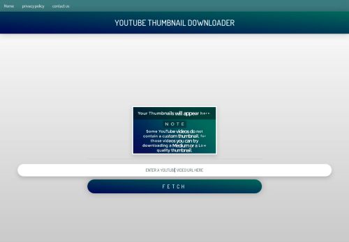 لقطة شاشة لموقع YOUTUBE THUMBNAIL DOWNLOADER
بتاريخ 15/02/2021
بواسطة دليل مواقع الدليل